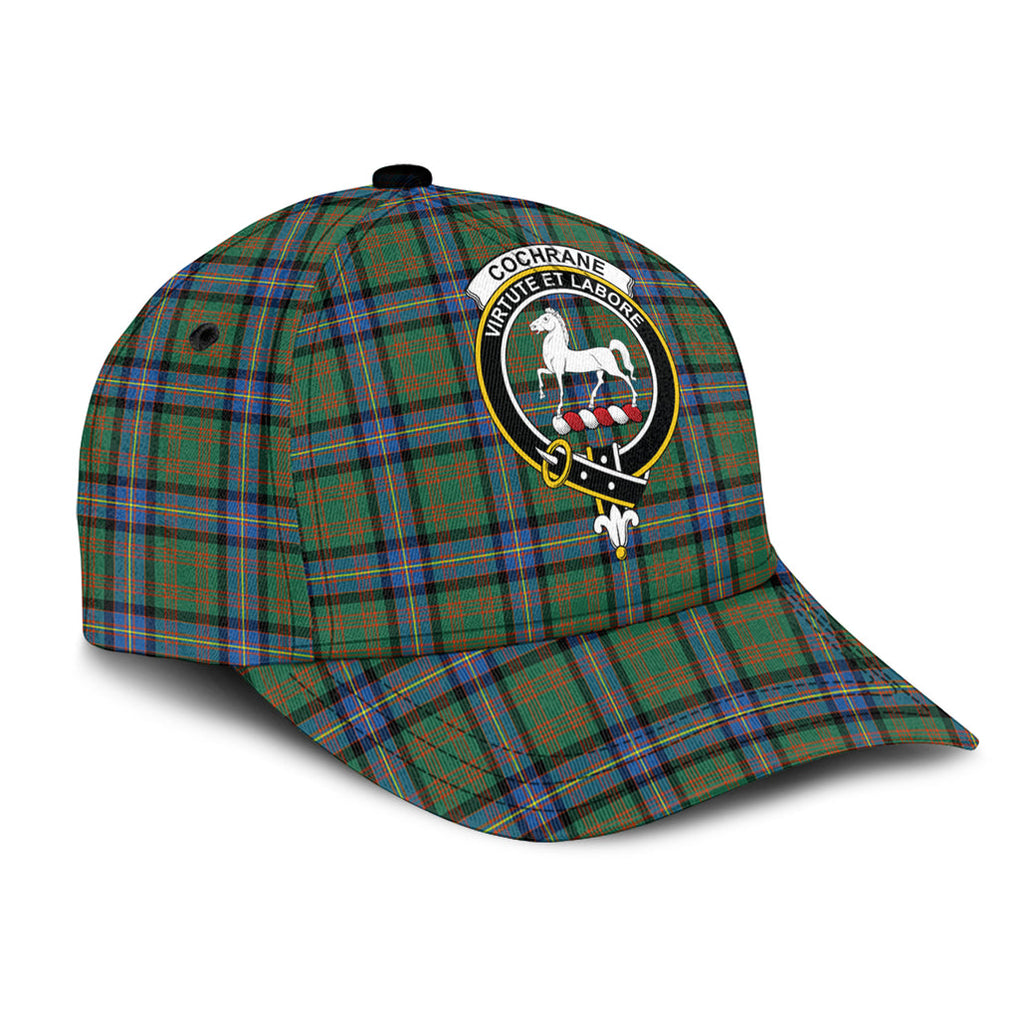 Cochrane Ancient Tartan Classic Cap with Family Crest - Tartan Vibes Clothing