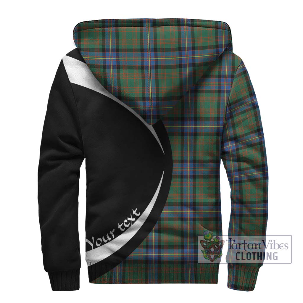 Cochrane Ancient Tartan Sherpa Hoodie with Family Crest Circle Style - Tartan Vibes Clothing