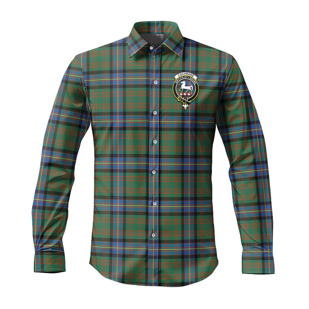 cochrane-ancient-tartan-long-sleeve-button-up-shirt-with-family-crest