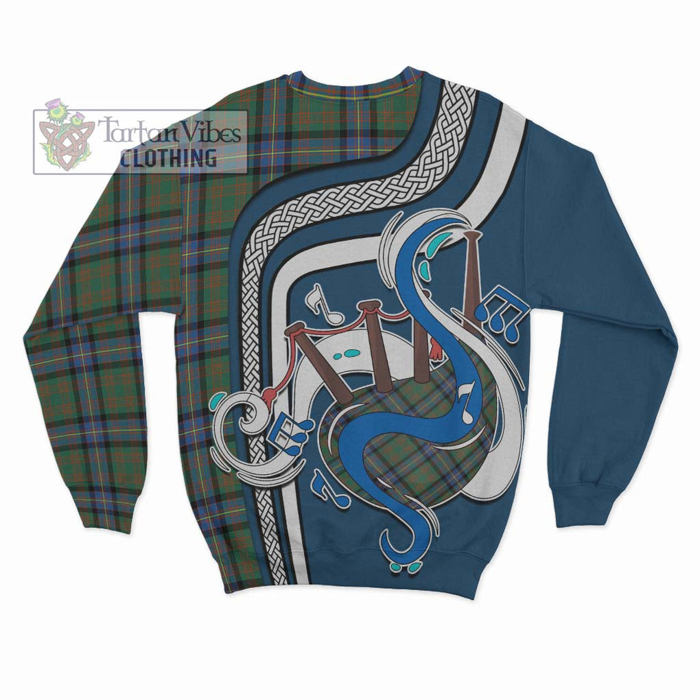 Cochrane Ancient Tartan Sweatshirt with Epic Bagpipe Style - Tartanvibesclothing Shop