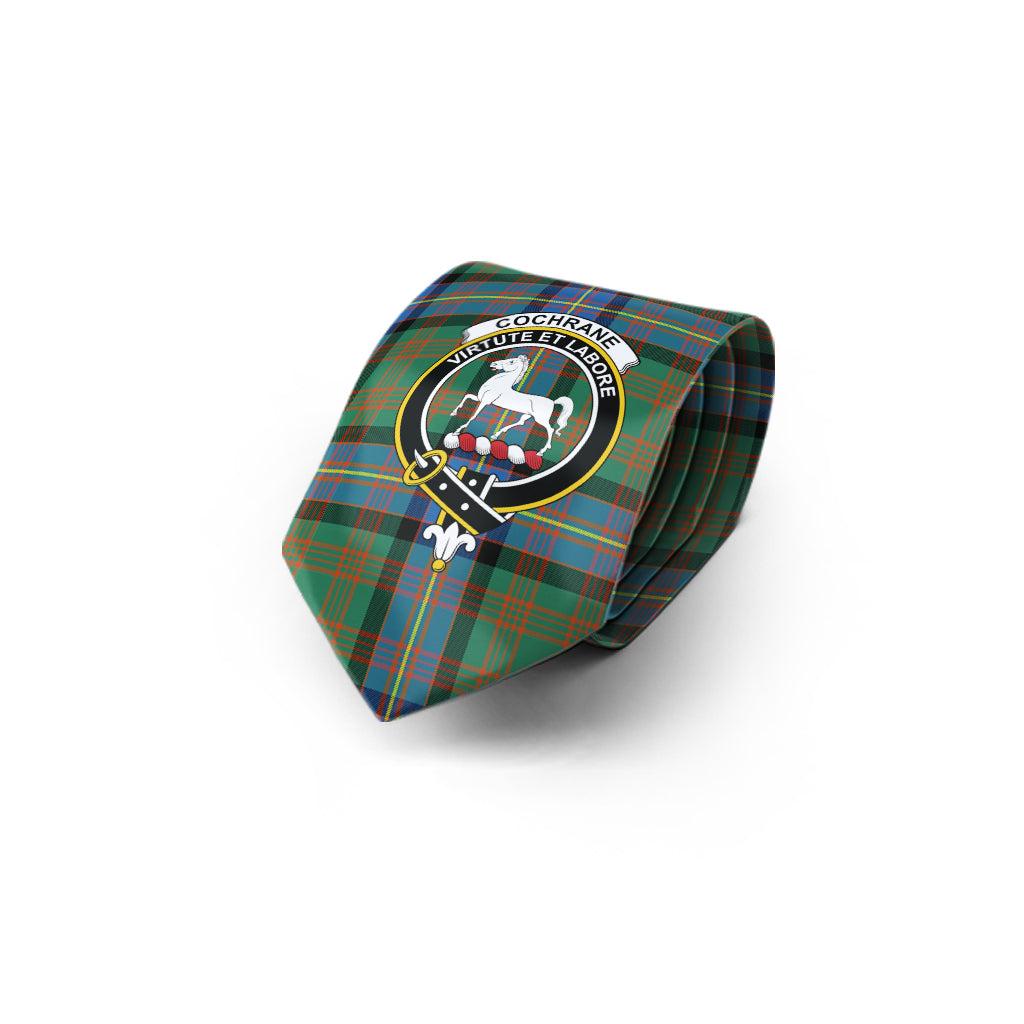 Cochrane Ancient Tartan Classic Necktie with Family Crest - Tartan Vibes Clothing