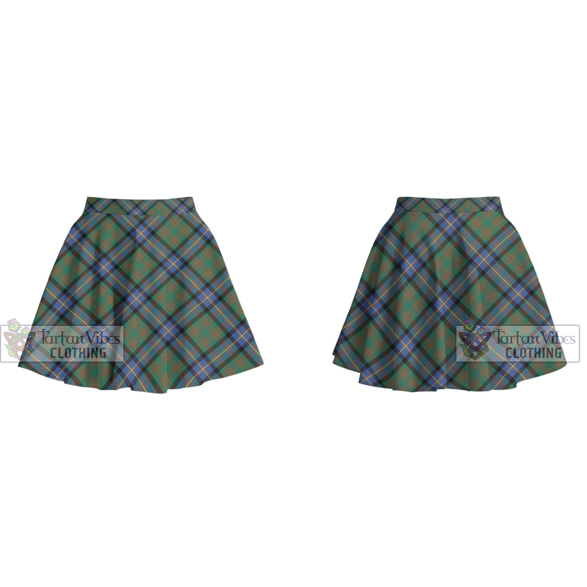 Tartan Vibes Clothing Cochrane Ancient Tartan Women's Plated Mini Skirt