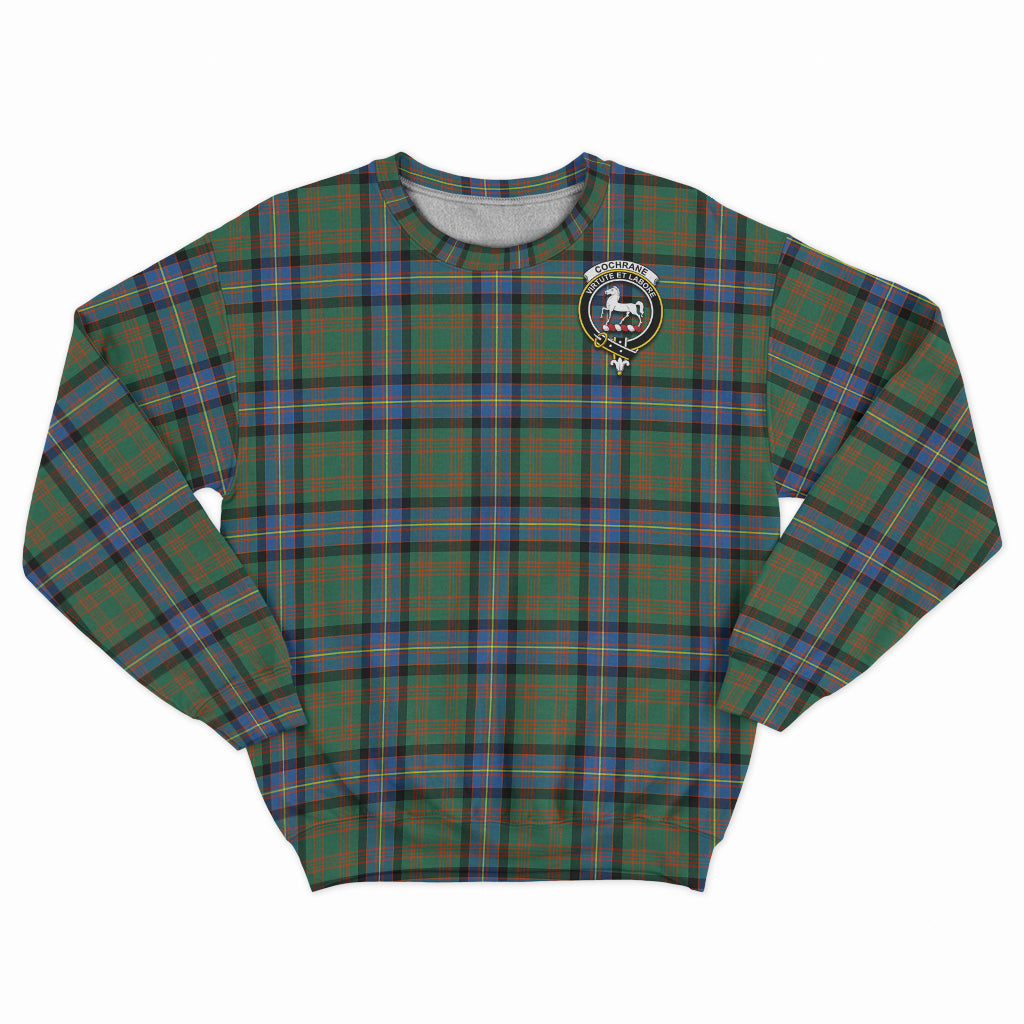 Cochrane Ancient Tartan Sweatshirt with Family Crest - Tartan Vibes Clothing