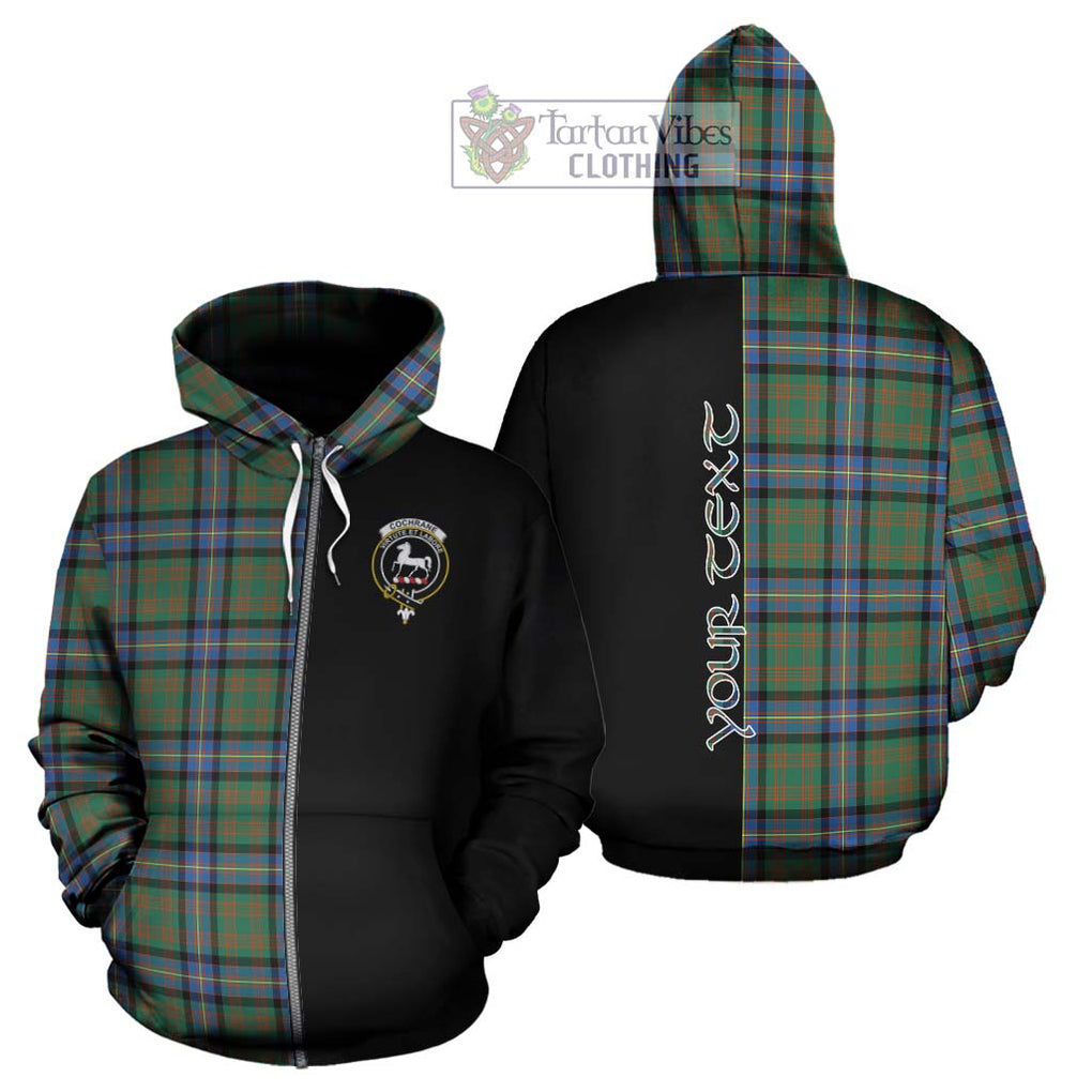 Cochrane Ancient Tartan Hoodie with Family Crest and Half Of Me Style - Tartanvibesclothing Shop