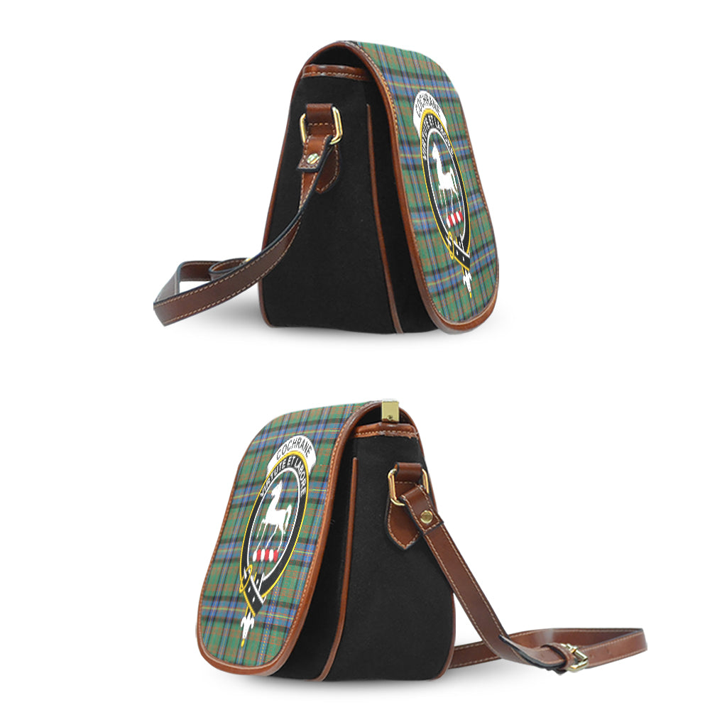 Cochrane Ancient Tartan Saddle Bag with Family Crest - Tartan Vibes Clothing