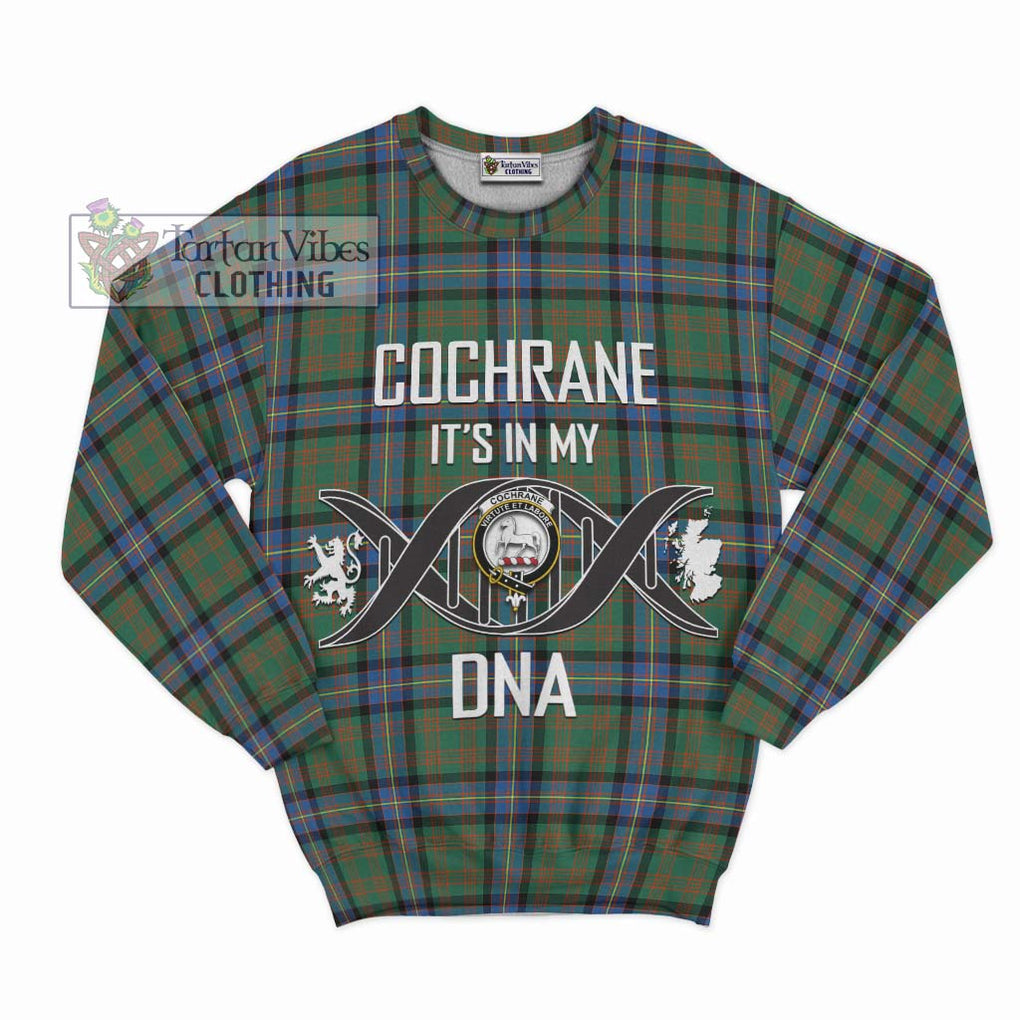 Cochrane Ancient Tartan Sweatshirt with Family Crest DNA In Me Style - Tartanvibesclothing Shop