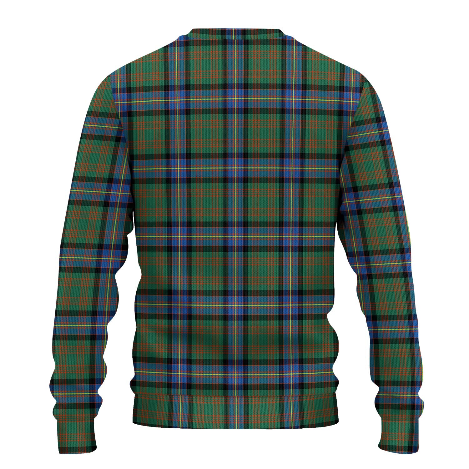 Cochrane Ancient Tartan Knitted Sweater with Family Crest - Tartanvibesclothing