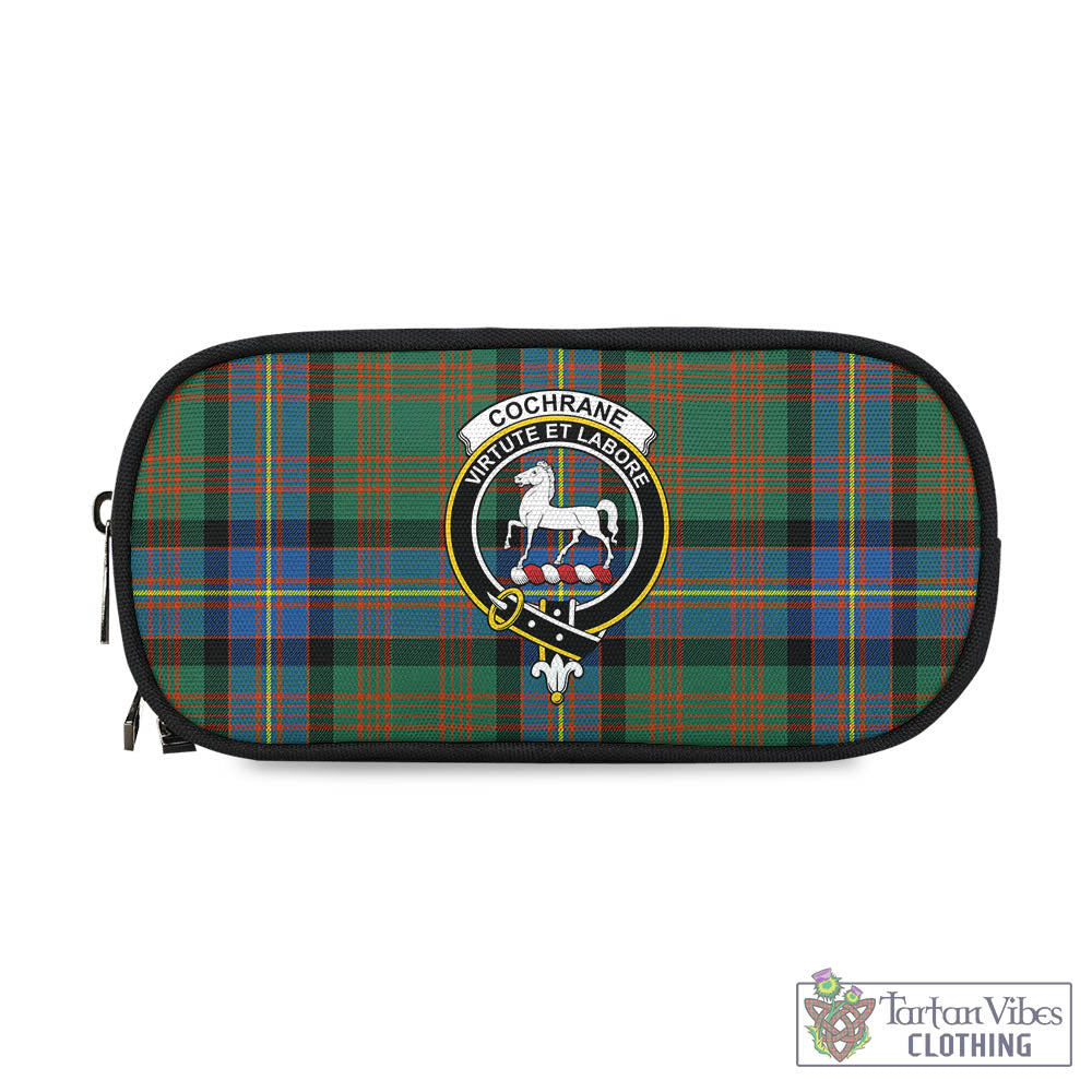 Tartan Vibes Clothing Cochrane Ancient Tartan Pen and Pencil Case with Family Crest