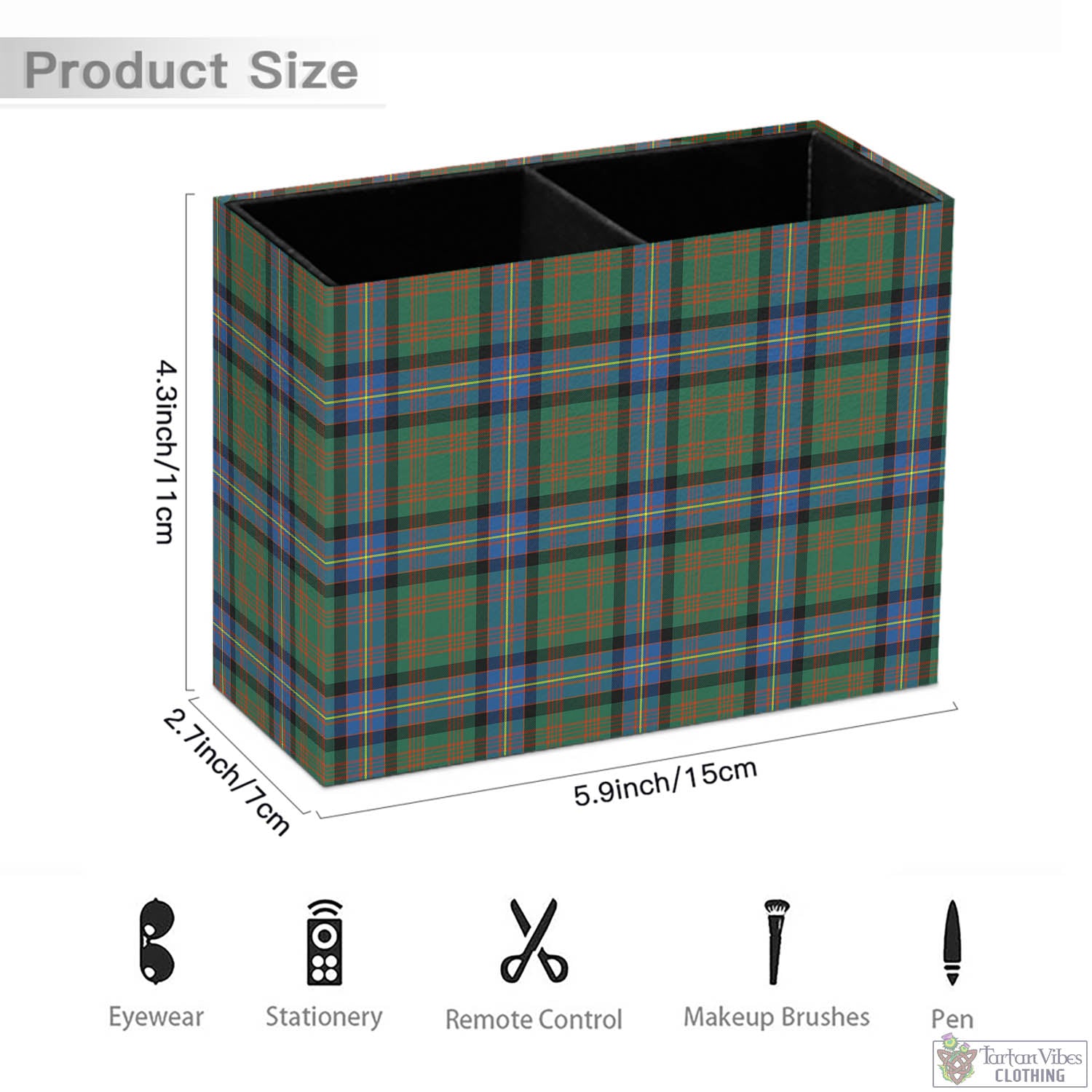 Tartan Vibes Clothing Cochrane Ancient Tartan Pen Holder