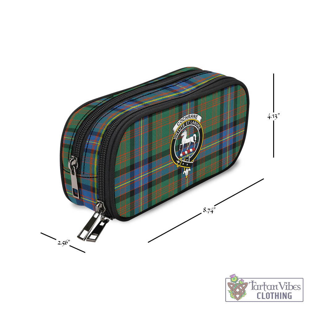 Tartan Vibes Clothing Cochrane Ancient Tartan Pen and Pencil Case with Family Crest