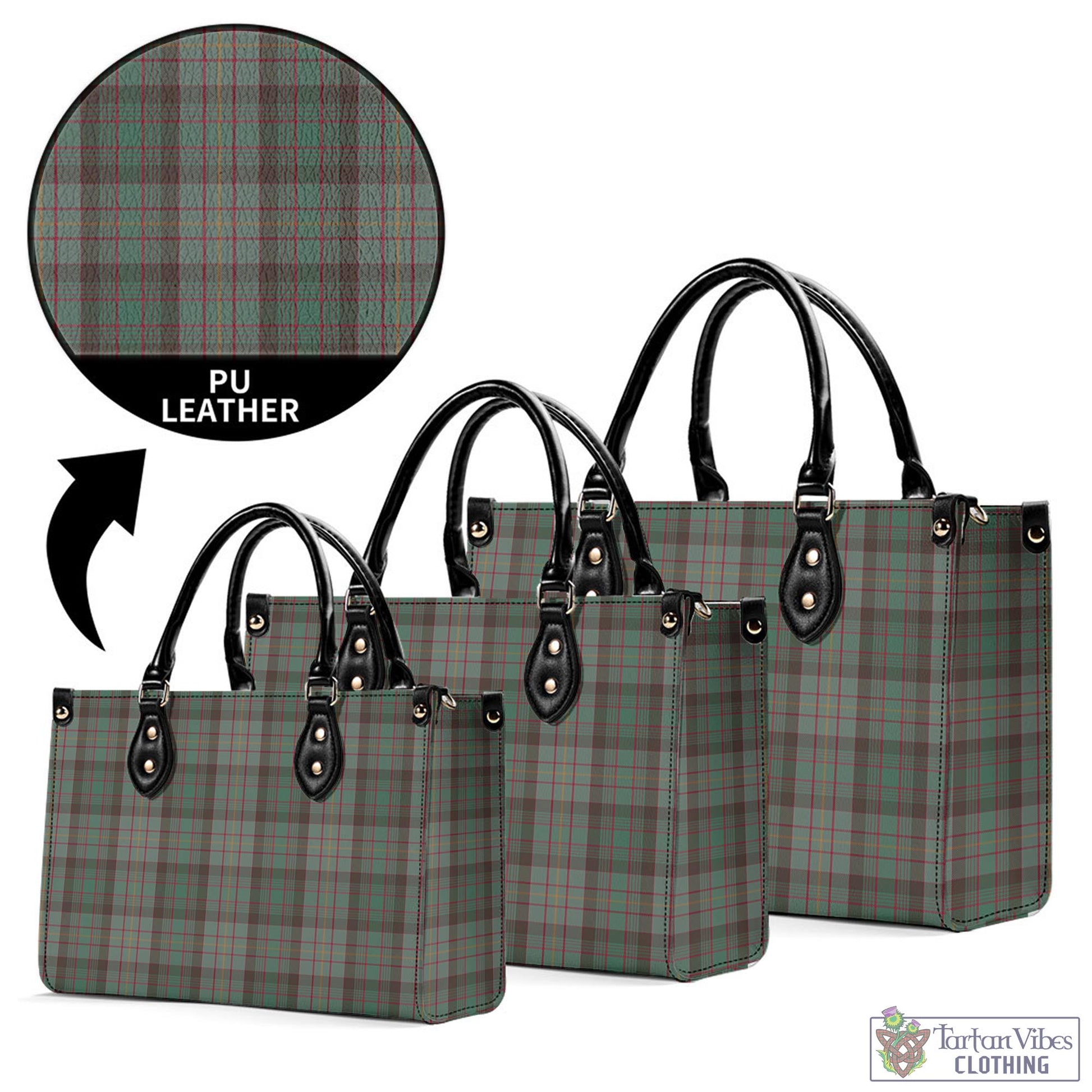 Tartan Vibes Clothing Cochrane Hunting Tartan Luxury Leather Handbags