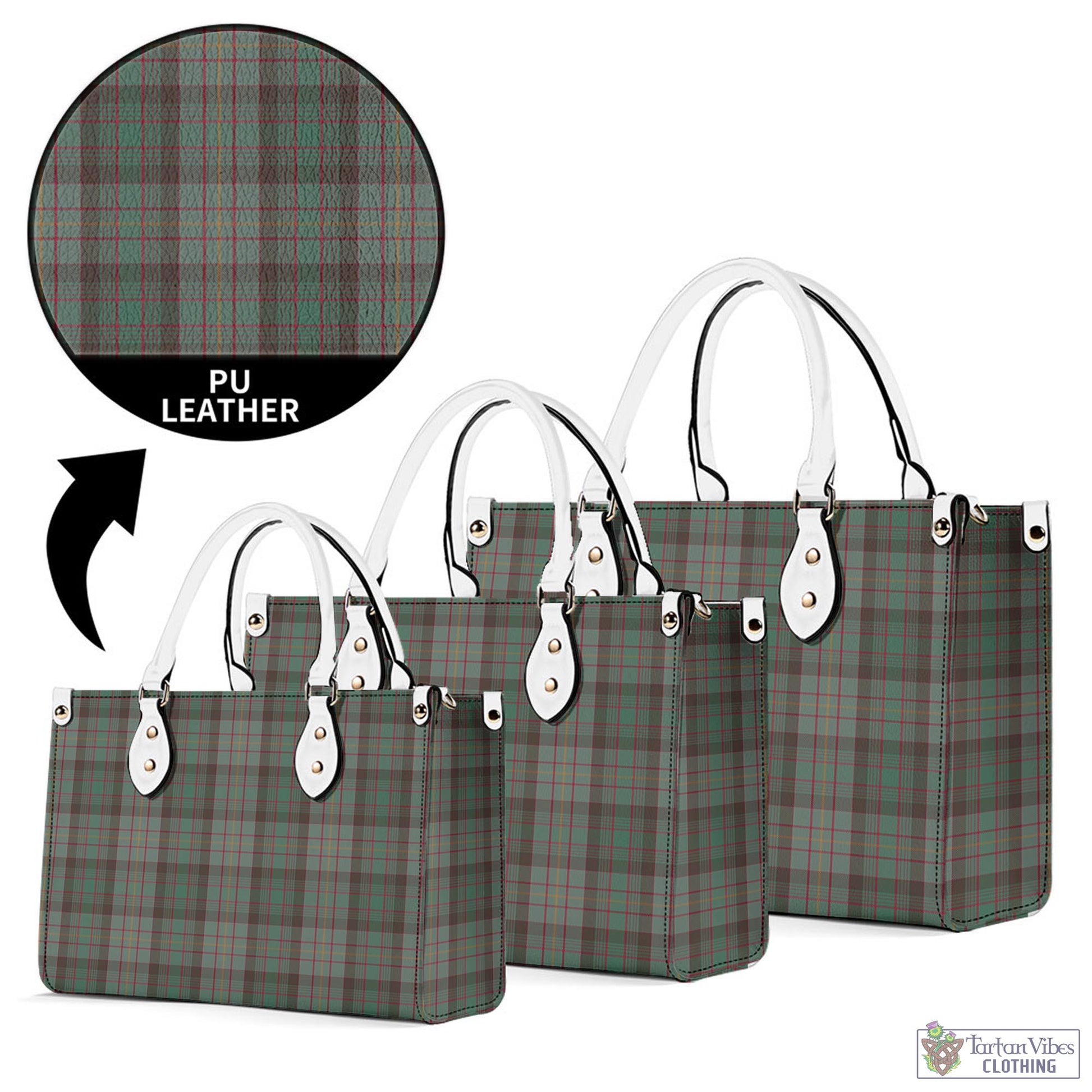 Tartan Vibes Clothing Cochrane Hunting Tartan Luxury Leather Handbags