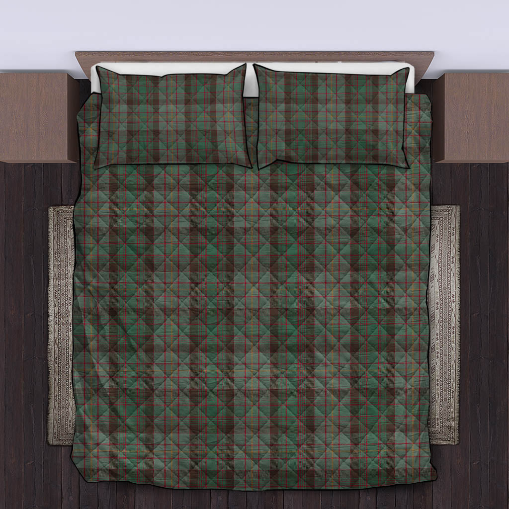 Cochrane Hunting Tartan Quilt Bed Set King - Tartan Vibes Clothing