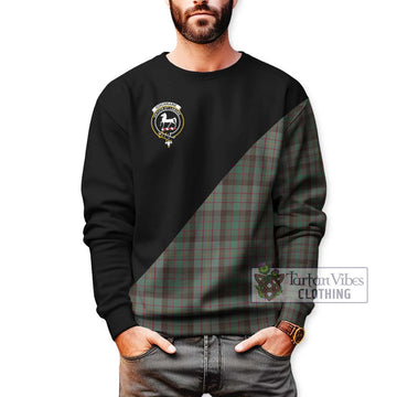 Cochrane Hunting Tartan Sweatshirt with Family Crest and Military Logo Style