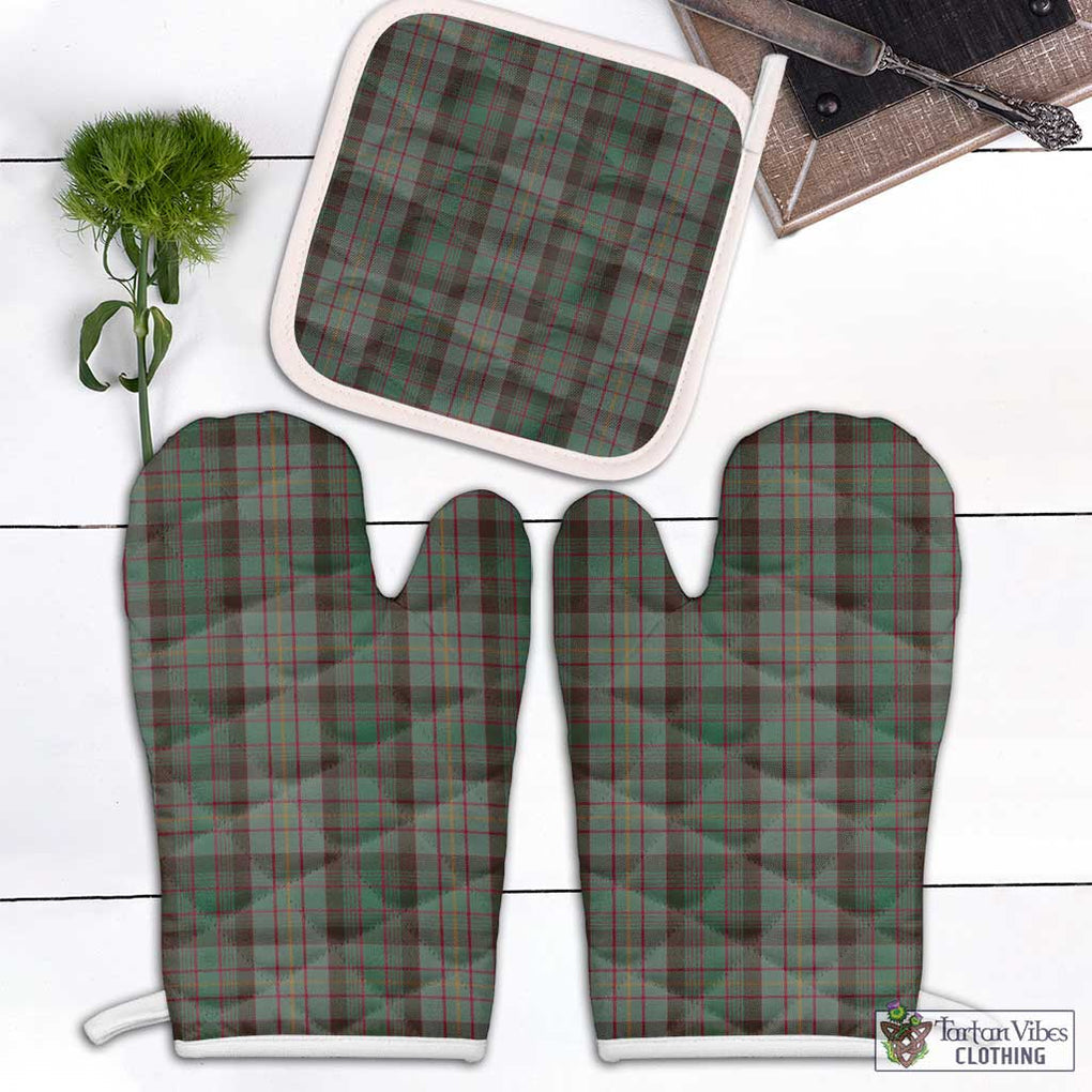 Cochrane Hunting Tartan Combo Oven Mitt & Pot-Holder Combo 1 Oven Mitt & 1 Pot-Holder White - Tartan Vibes Clothing