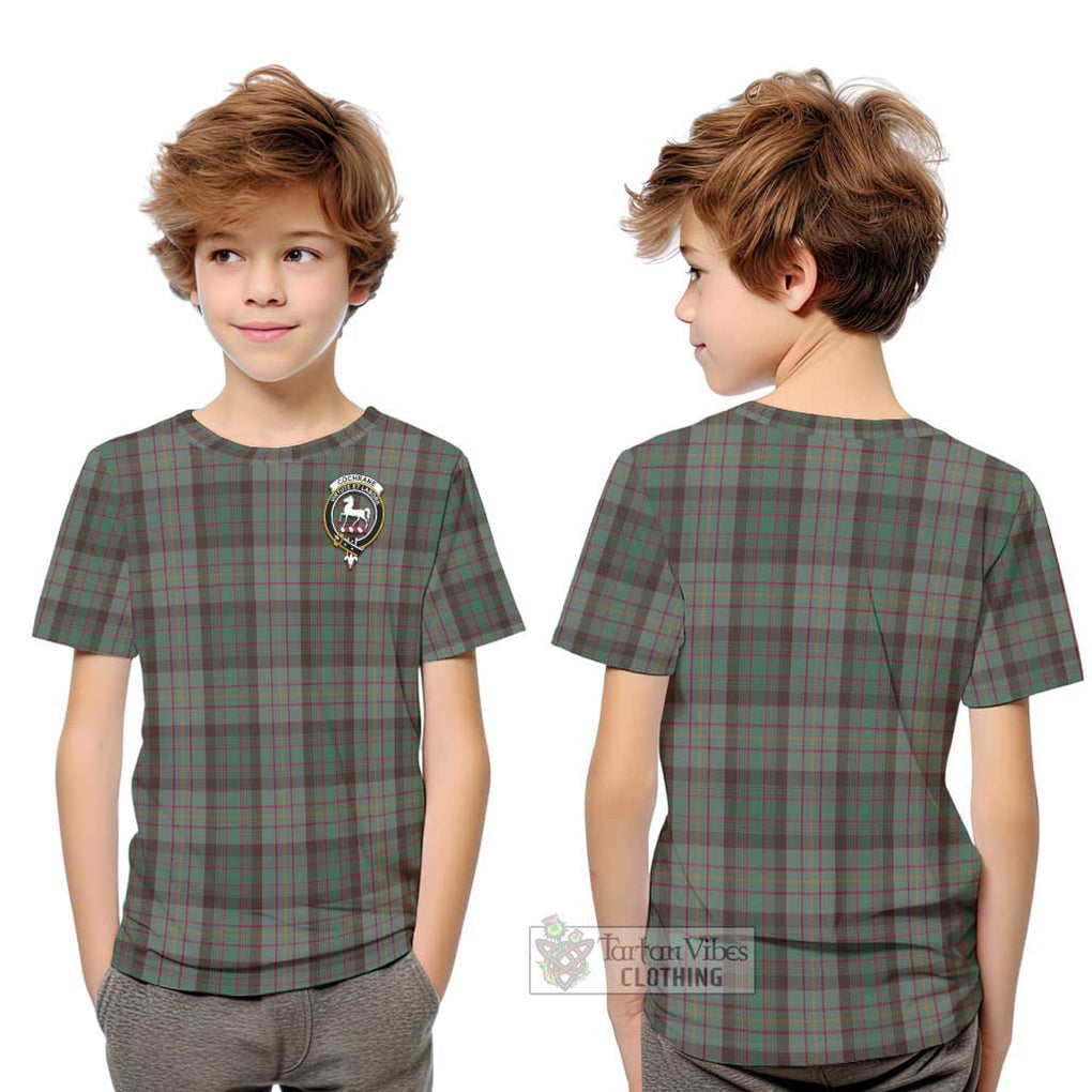 Cochrane Hunting Tartan Kid T-Shirt with Family Crest Youth XL Size14 - Tartanvibesclothing Shop