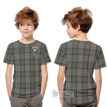 Cochrane Hunting Tartan Kid T-Shirt with Family Crest