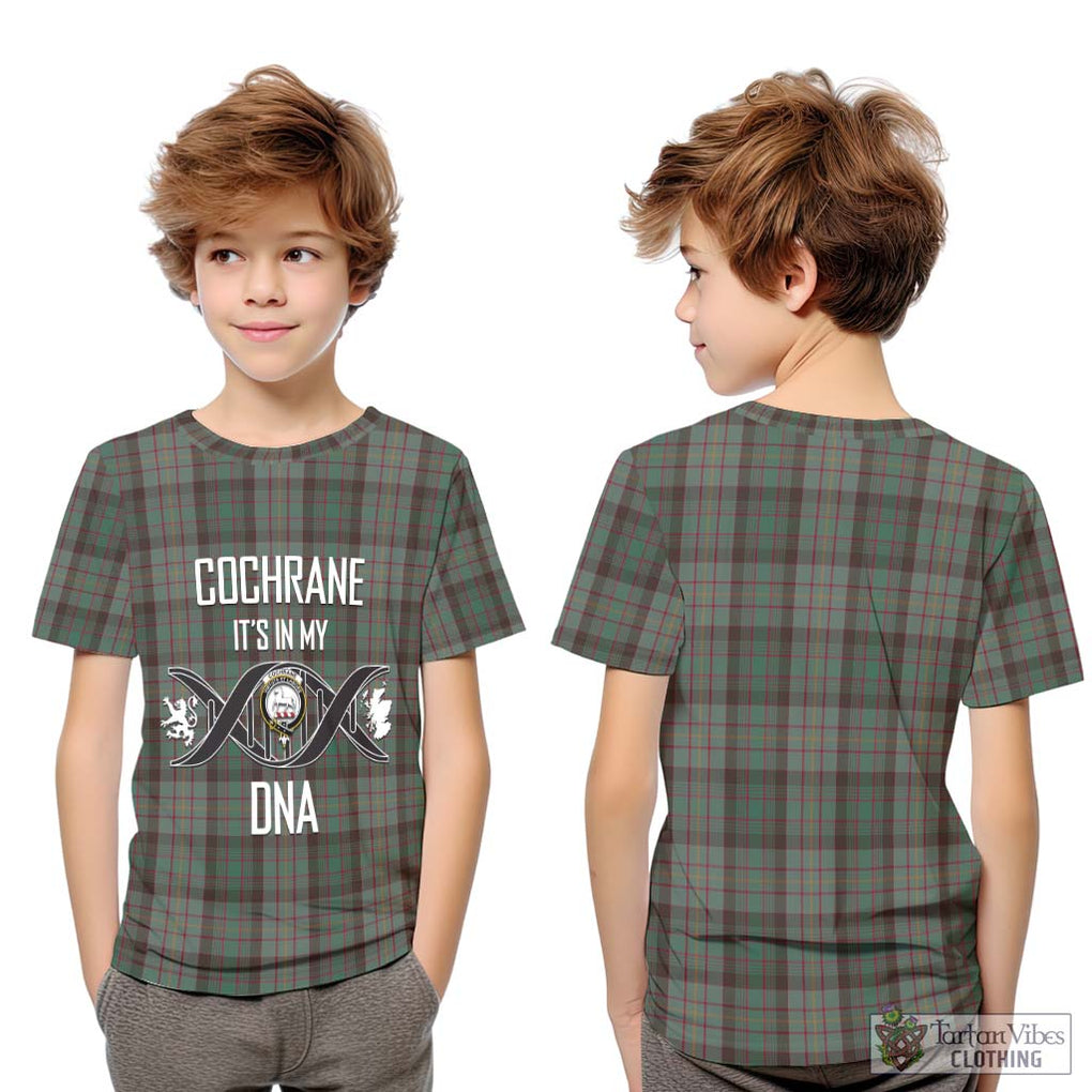 Cochrane Hunting Tartan Kid T-Shirt with Family Crest DNA In Me Style Youth XL Size14 - Tartanvibesclothing Shop