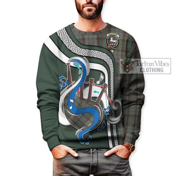 Cochrane Hunting Tartan Sweatshirt with Epic Bagpipe Style