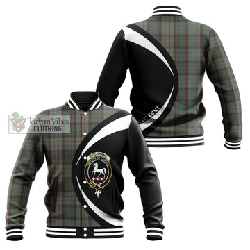 Cochrane Hunting Tartan Baseball Jacket with Family Crest Circle Style