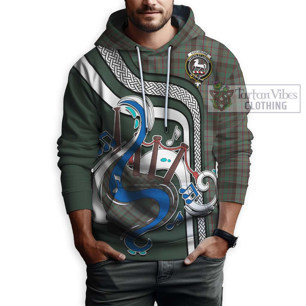 Cochrane Hunting Tartan Hoodie with Epic Bagpipe Style Zip Hoodie - Tartanvibesclothing Shop