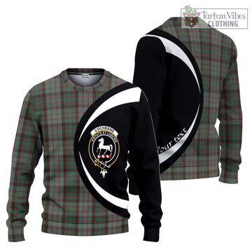 Cochrane Hunting Tartan Ugly Sweater with Family Crest Circle Style