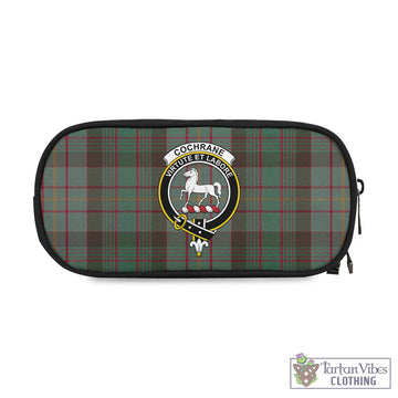 Cochrane Hunting Tartan Pen and Pencil Case with Family Crest