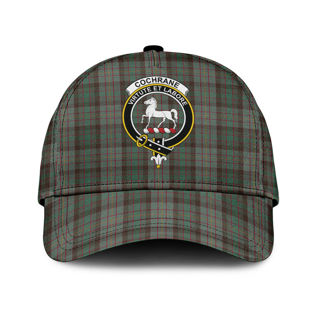 Cochrane Hunting Tartan Classic Cap with Family Crest Classic Cap Universal Fit - Tartan Vibes Clothing