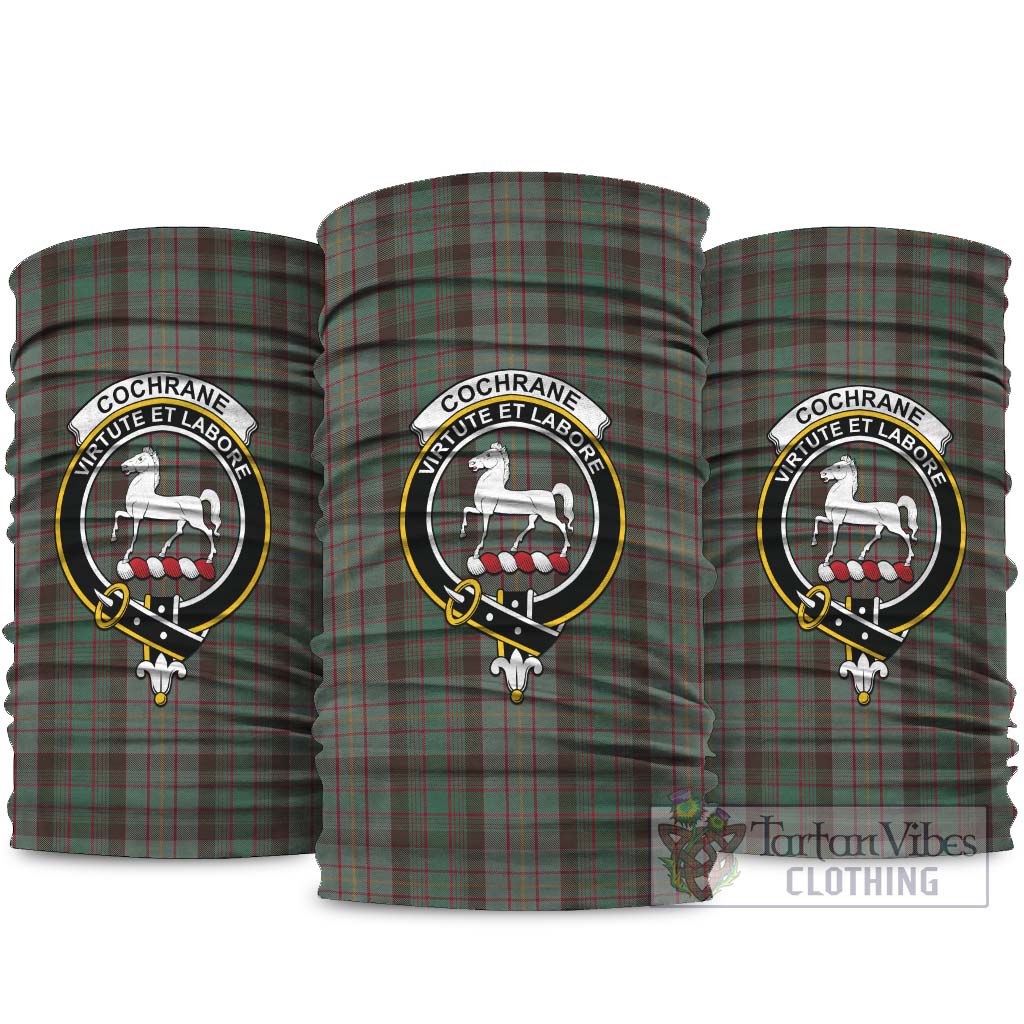 Cochrane Hunting Tartan Neck Gaiters, Tartan Bandanas, Tartan Head Band with Family Crest