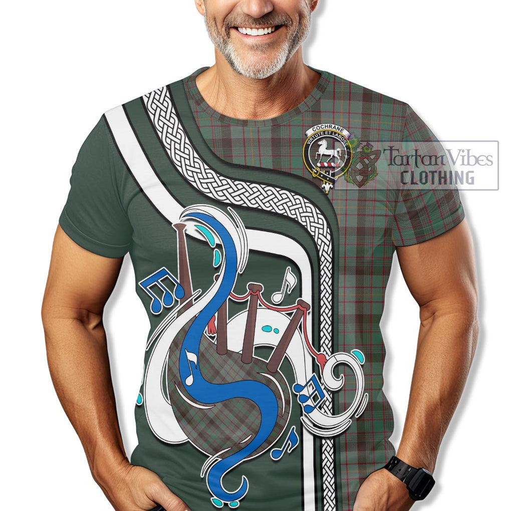 Cochrane Hunting Tartan T-Shirt with Epic Bagpipe Style Kid's Shirt - Tartanvibesclothing Shop