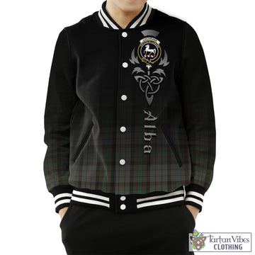 Cochrane Hunting Tartan Baseball Jacket Featuring Alba Gu Brath Family Crest Celtic Inspired