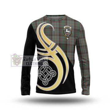 Cochrane Hunting Tartan Long Sleeve T-Shirt with Family Crest and Celtic Symbol Style