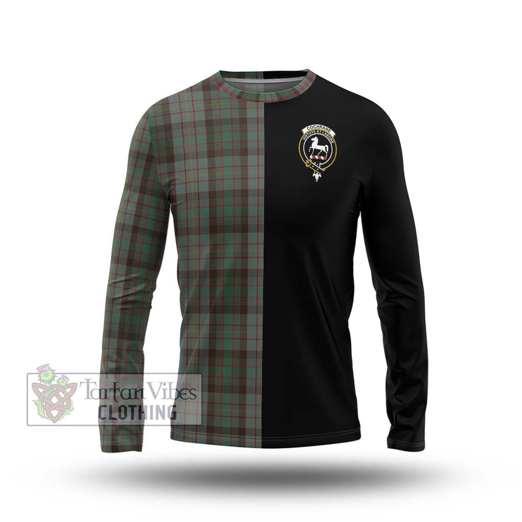 Cochrane Hunting Tartan Long Sleeve T-Shirt with Family Crest and Half Of Me Style Unisex - Tartanvibesclothing Shop