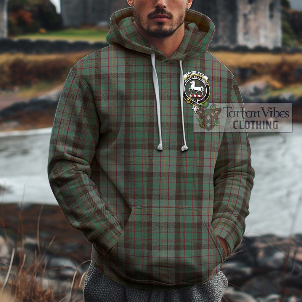 Cochrane Hunting Tartan Cotton Hoodie with Family Crest Pullover Hoodie XS - Tartan Vibes Clothing