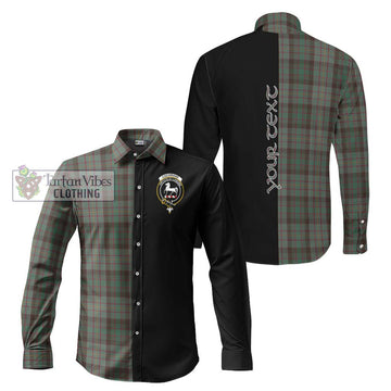 Cochrane Hunting Tartan Long Sleeve Button Shirt with Family Crest and Half Of Me Style