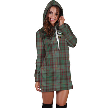 Cochrane Hunting Tartan Hoodie Dress with Family Crest