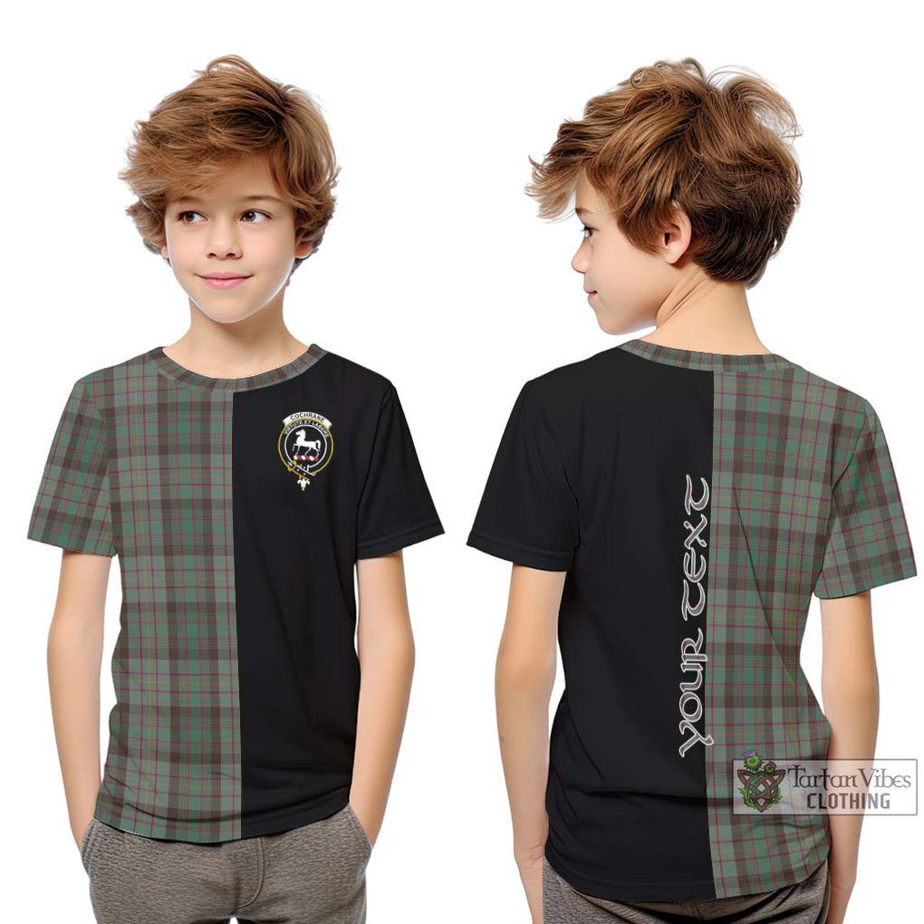 Cochrane Hunting Tartan Kid T-Shirt with Family Crest and Half Of Me Style Youth XL Size14 - Tartanvibesclothing Shop