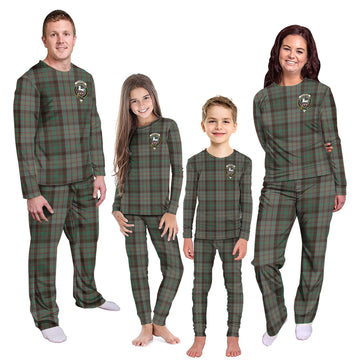 Cochrane Hunting Tartan Pajamas Family Set with Family Crest