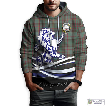 Cochrane Hunting Tartan Hoodie with Alba Gu Brath Regal Lion Emblem