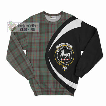 Cochrane Hunting Tartan Sweatshirt with Family Crest Circle Style