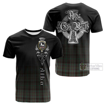 Cochrane Hunting Tartan Cotton T-shirt Featuring Alba Gu Brath Family Crest Celtic Inspired