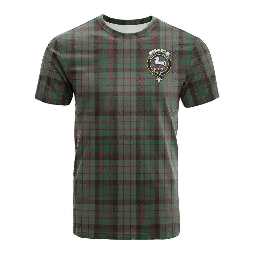 Cochrane Hunting Tartan T-Shirt with Family Crest - Tartan Vibes Clothing