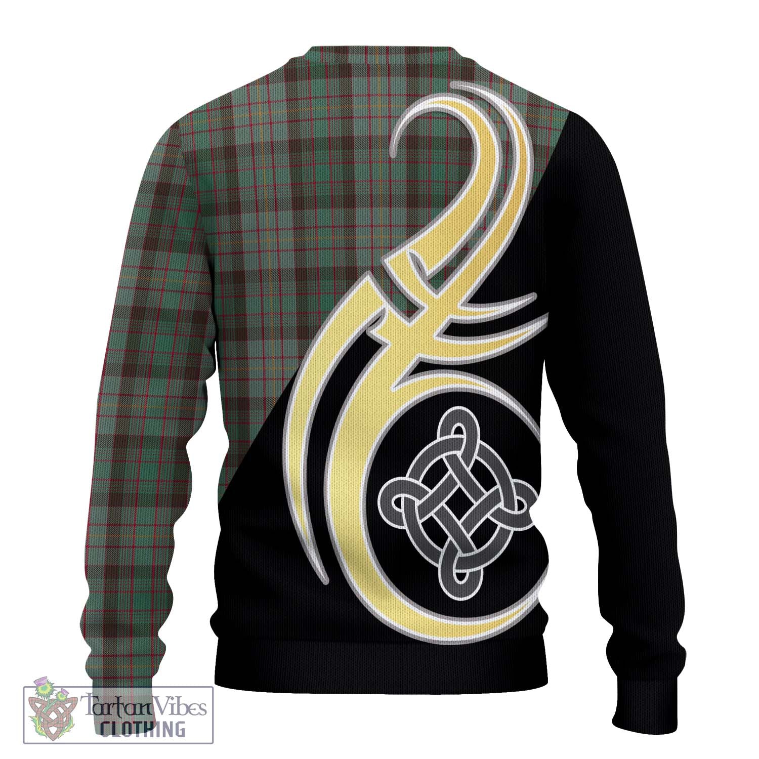 Cochrane Hunting Tartan Knitted Sweater with Family Crest and Celtic Symbol Style - Tartan Vibes Clothing