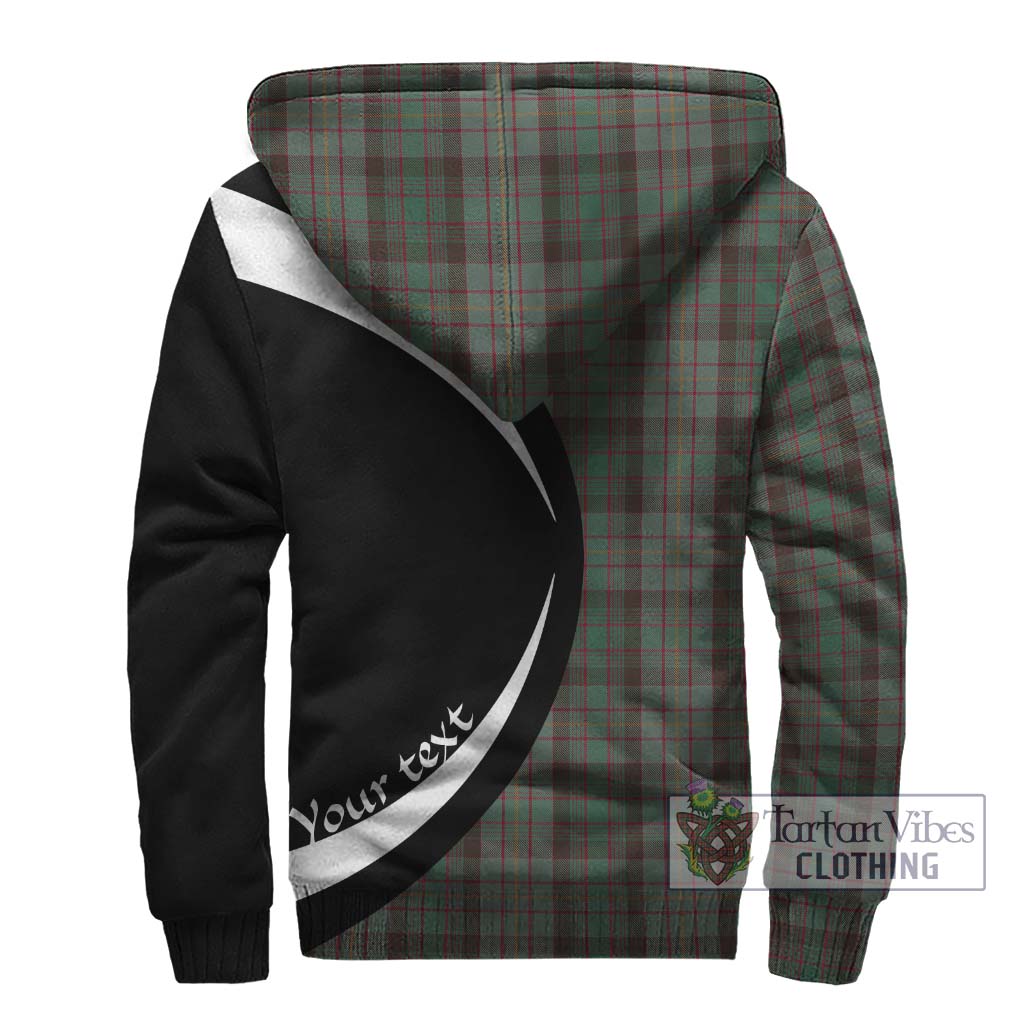 Cochrane Hunting Tartan Sherpa Hoodie with Family Crest Circle Style - Tartan Vibes Clothing