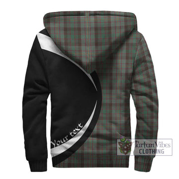 Cochrane Hunting Tartan Sherpa Hoodie with Family Crest Circle Style