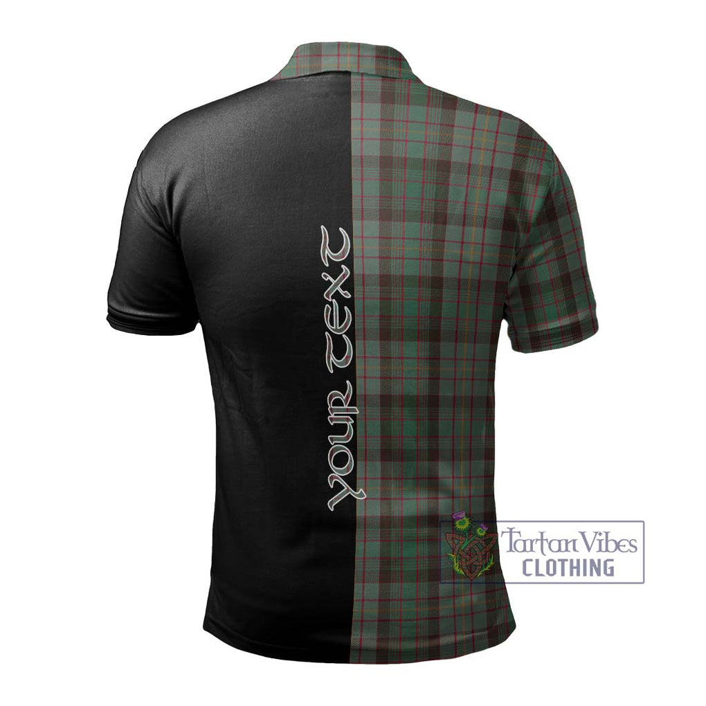 Cochrane Hunting Tartan Polo Shirt with Family Crest and Half Of Me Style - Tartanvibesclothing Shop