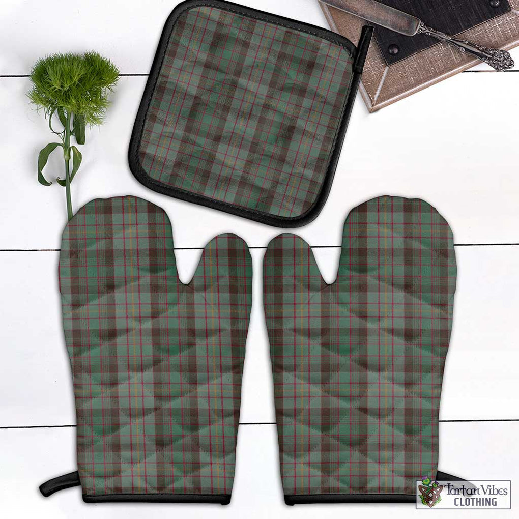 Cochrane Hunting Tartan Combo Oven Mitt & Pot-Holder Combo 1 Oven Mitt & 1 Pot-Holder Black - Tartan Vibes Clothing