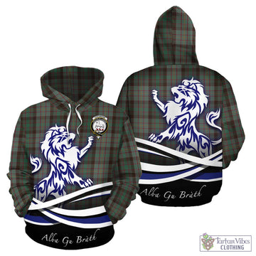 Cochrane Hunting Tartan Hoodie with Alba Gu Brath Regal Lion Emblem