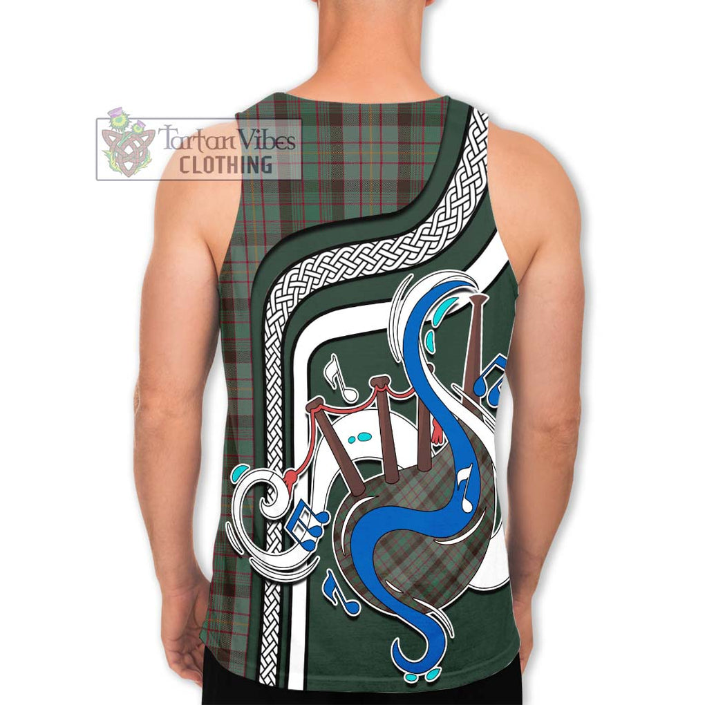 Cochrane Hunting Tartan Men's Tank Top with Epic Bagpipe Style - Tartanvibesclothing Shop