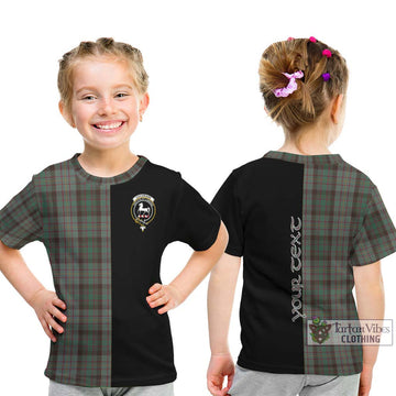 Cochrane Hunting Tartan Kid T-Shirt with Family Crest and Half Of Me Style